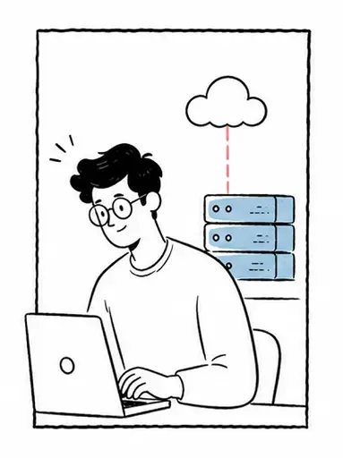 Illustration representing the Backend Developer role at Quri